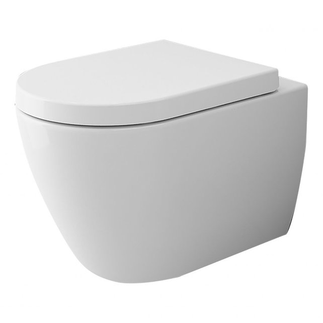 Hangtoilet Bocchi Jet-Flush Randloos Glans Wit incl. Toiletbril Softclose Hangtoilet Bocchi Jet-Flush Randloos Glans Wit incl. Toiletbril Softclose