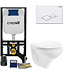 Inbouw toilet set Creavit Hangtoilet met Bidet Glans Wit compleet  met toiletbril softcloset