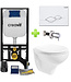 Inbouw toilet set Creavit Hangtoilet met Bidet Glans Wit compleet  met toiletbril softcloset