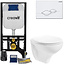 CREAVIT Inbouw toilet set Creavit Hangtoilet Glans Wit compleet  met toiletbril softcloset