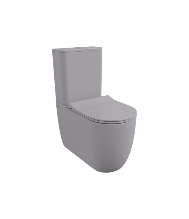 Bocchi Venezia Staand toilet Mat Grijs (AO/PK) incl. Wc bril