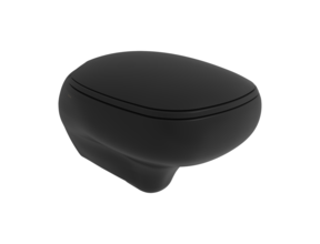 Hangend toilet  Bocchi Fenice Mat Zwart Randloos ( excl. ) Toiletbril