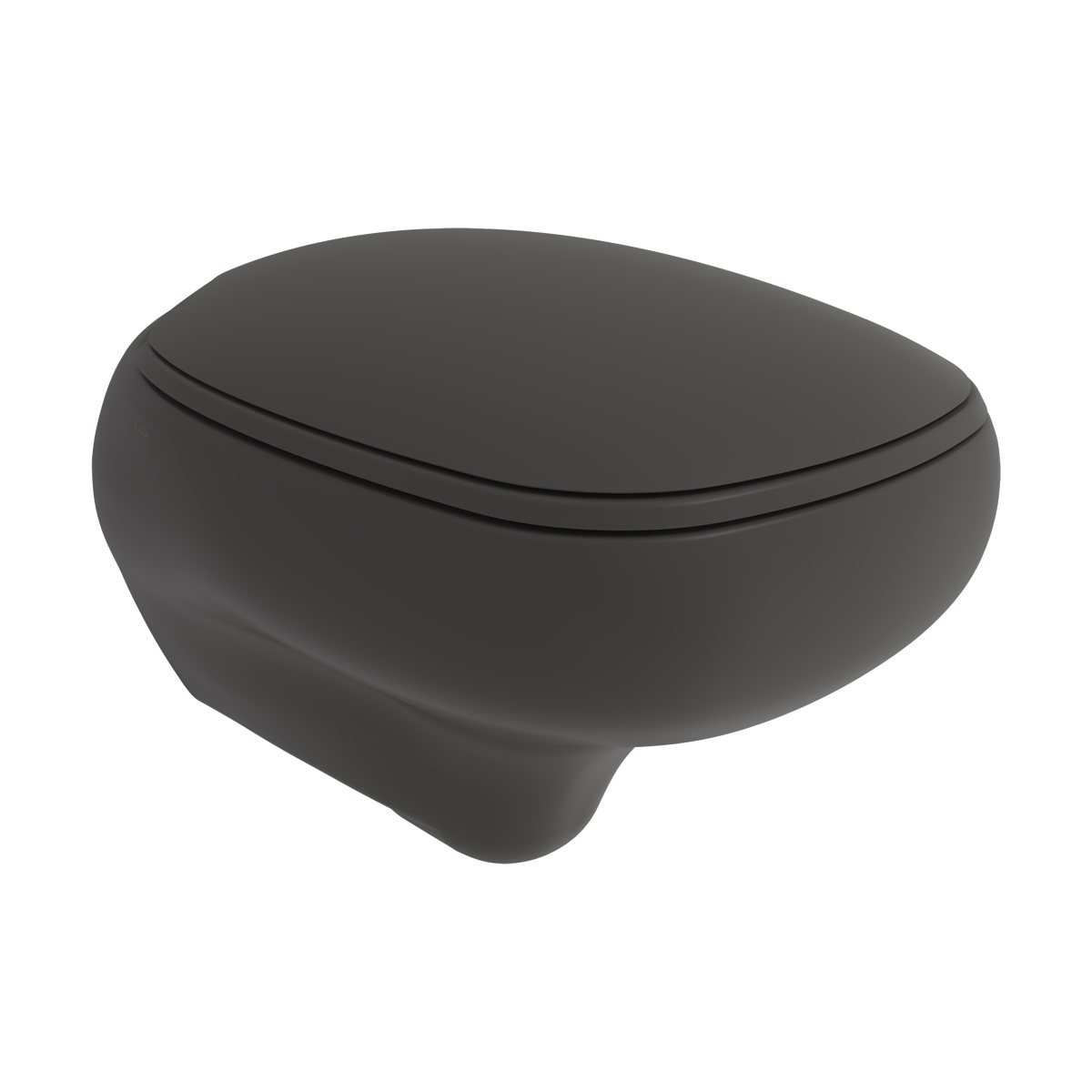 Randloo Hangend toilet Bocchi Fenice Mat Antraciet Randloos ( excl. ) Toiletbr ...