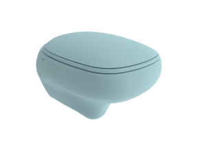 Hangend toilet Bocchi Fenice Mat ice Blue Randloos ( excl. ) Toiletbril