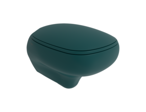 Hangend toilet Bocchi Fenice Mat Blauw Randloos ( excl. ) Toiletbril