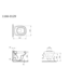 Hangend toilet  Bocchi Fenice Mat Grijs Randloos ( excl. ) Toiletbril