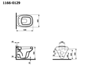 Hangend toilet  Bocchi Fenice Mat jasmijn Randloos ( excl. ) Toiletbril
