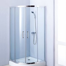 Douchecabine James Kwartrond 90x90x192cm Schuideuren 6mm veiligheidsglas