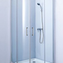 Douchecabine James Kwartrond 100x100x192cm Schuideuren 6mm veiligheidsglas