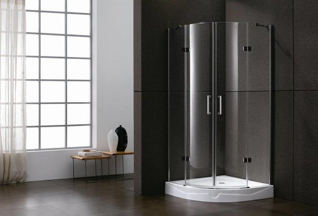 Douchecabine Infinty Kwartrond 100x100x192 cm Chroom Helderglas 6 mm Veiligheidsglas