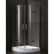 Douchecabine Infinty Kwartrond 100x100x192 cm Chroom Helderglas 6 mm Veiligheidsglas