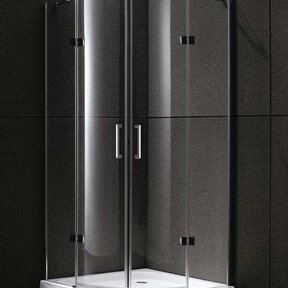 Douchecabine Infinty Kwartrond 100x100x192 cm Chroom Helderglas 6 mm Veiligheidsglas