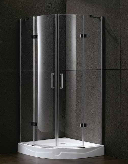 Douchecabine Infinty Kwartrond 100x100x192 cm Chroom Helderglas 6 mm Veiligheidsglas