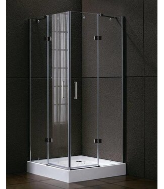 SANI-SUPPLY Douchecabine Infinty Vierkant 90x90 cm Draaideur Helderglas 6 mm veligheidsglas