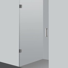 Nisdeur Profielloos Infinty 80x200 cm Helderglas 8mm Veiligheidsglas chroom profiel