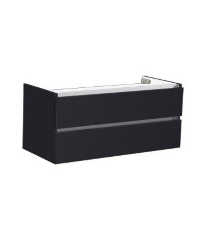 Badkamermeubel Set Trendline Century Oak 120x47x52 cm met natuursteen blad en Waskom
