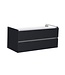 Badkamermeubel Set Trendline Century Oak 120x47x52 cm met natuursteen blad en Waskom