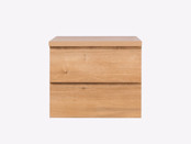 Badkamermeubel 60x50x45cm Sally Mat Eiken Topblad  zonder uitsparing