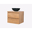 ALONI Badkamermeubel 60x50x45cm Sally Mat Eiken Topblad zonder uitsparing