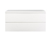 Badkamermeubel 100x50x45cm Sally Glans Wit Topblad zonder uitsparing
