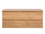 Badkamermeubel 120x50x45cm Sally Mat Eiken Topblad  zonder uitsparing Badkamermeubel 120x50x45cm Sally Mat Eiken Topblad  zonder uitsparing