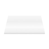 Badkamermeubel 120x50x45cm Sally Mat Wit Topblad zonder uitsparing