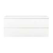 Badkamermeubel 120x50x45cm Sally Mat Wit Topblad zonder uitsparing