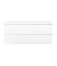 Badkamermeubel 120x50x45cm Sally Mat Wit Topblad zonder uitsparing