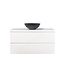 Badkamermeubel 100x50x45cm Sally Mat Wit Topblad zonder uitsparing