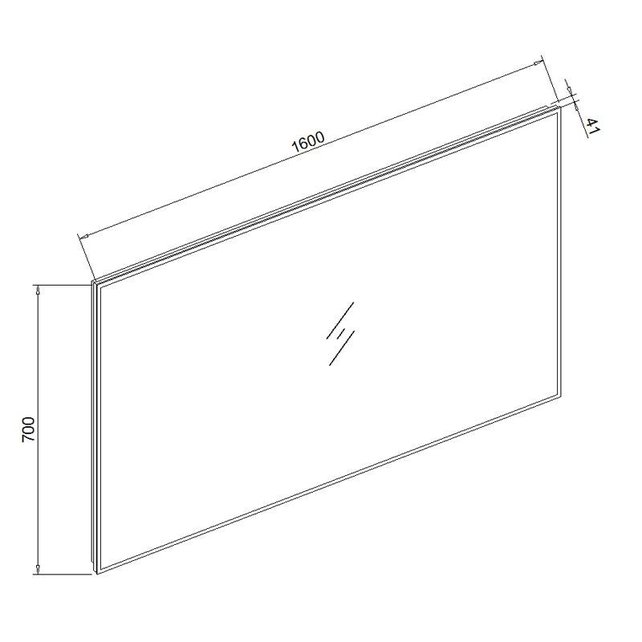 Badkamerspiegel Quatro 160x70cm LED Verlichting rondom Touch lichtschakelaar Dimbaar met Verwarming Anti Condens Badkamerspiegel Quatro 160x70cm LED Verlichting rondom Touch lichtschakelaar Dimbaar met Verwarming Anti Condens