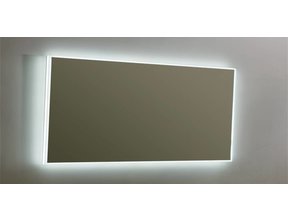 Badkamerspiegel Quatro 160x70cm LED Verlichting rondom Touch lichtschakelaar Dimbaar met Verwarming Anti Condens