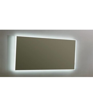 SANI-SUPPLY Badkamerspiegel Quatro 160x70cm LED Verlichting rondom Touch lichtschakelaar Dimbaar met Verwarming Anti Condens