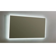 Badkamerspiegel Quatro 140x70cm LED Verlichting rondom Touch lichtschakelaar Dimbaar met Verwarming Anti Condens