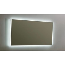 Badkamerspiegel Quatro 140x70cm LED Verlichting rondom Touch lichtschakelaar Dimbaar met Verwarming Anti Condens