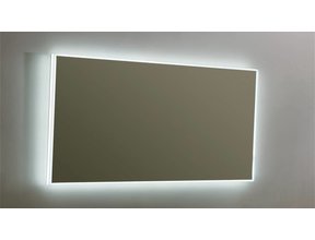 Badkamerspiegel Quatro 140x70cm LED Verlichting rondom Touch lichtschakelaar Dimbaar met Verwarming Anti Condens