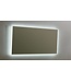 SANI-SUPPLY Badkamerspiegel Quatro 140x70cm LED Verlichting rondom Touch lichtschakelaar Dimbaar met Verwarming Anti Condens