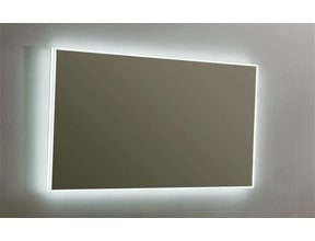 Badkamerspiegel Quatro 120x70cm LED Verlichting rondom Touch lichtschakelaar Dimbaar met Verwarming Anti Condens