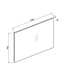 Badkamerspiegel Quatro 100x70cm LED Verlichting rondom Touch lichtschakelaar Dimbaar met Verwarming Anti Condens