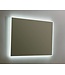 Badkamerspiegel Quatro 100x70cm LED Verlichting rondom Touch lichtschakelaar Dimbaar met Verwarming Anti Condens