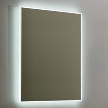 Badkamerspiegel Quatro 58x80cm LED Verlichting rondom Touch lichtschakelaar Dimbaar met Verwarming Anti Condens