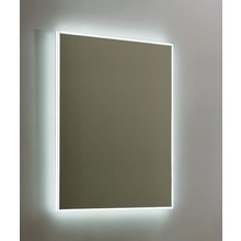 Badkamerspiegel Quatro 58x80cm LED Verlichting rondom Touch lichtschakelaar Dimbaar met Verwarming Anti Condens