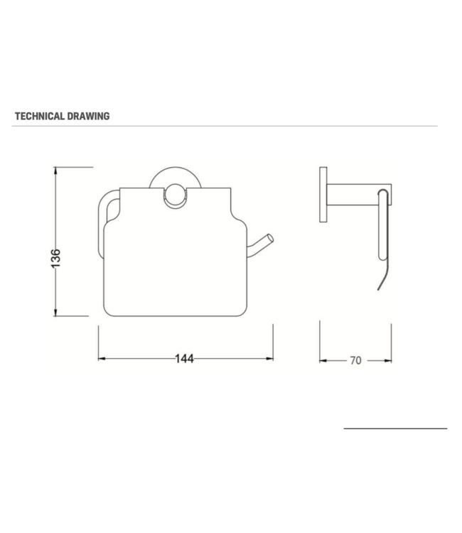 ALONI Toilet Accessoires Set Rondo Geborsteld koper Toiletrolhouder Toiletborstelhouder en Jashaak
