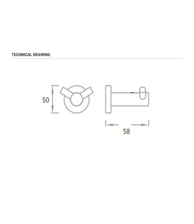 ALONI Toilet Accessoires Set Rondo Mat Zwart Toiletrolhouder Toiletborstelhouder en Jashaak