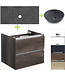 Badkamermeubel set Trend Dynasty Century Oak 60x47x52 cm natuursteen Topblad en Waskom