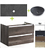 Badkamermeubel set Trend Dynasty Wit 80x47x52 cm natuursteen Topblad en Waskom