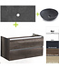 Badkamermeubel set Trend Dynasty Century Oak 100x47x52 cm natuursteen Topblad en Waskom