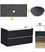 Badkamermeubel set Trend Dynasty Wit 100x47x52 cm natuursteen Topblad en Waskom