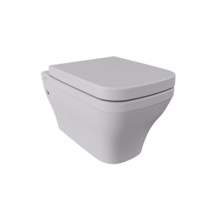 Hangtoilet Bocchi Firenze Mat Grijs Randloos vierkant (excl.) Wc-bril