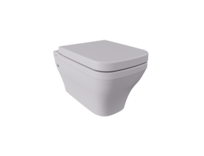 Hangtoilet Bocchi Firenze Mat Grijs Randloos vierkant (excl.) Wc-bril