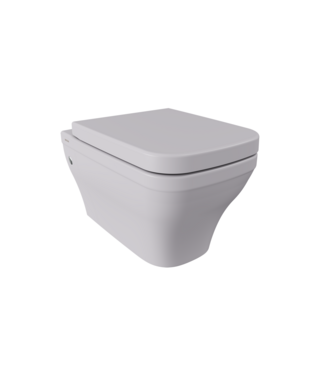 BOCCHI Hangtoilet Bocchi Firenze Mat Grijs Randloos vierkant (excl.) Wc-bril